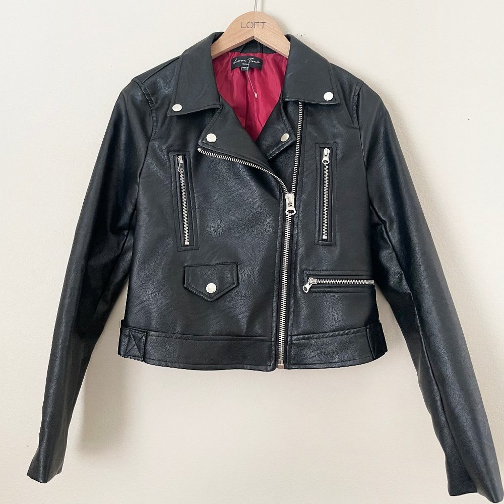 Black Faux Leather Jacket